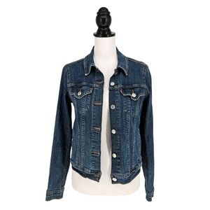 Levi Classic Denim Jacket Womens S Cowgirl Western Capsule Wardrobe Classic